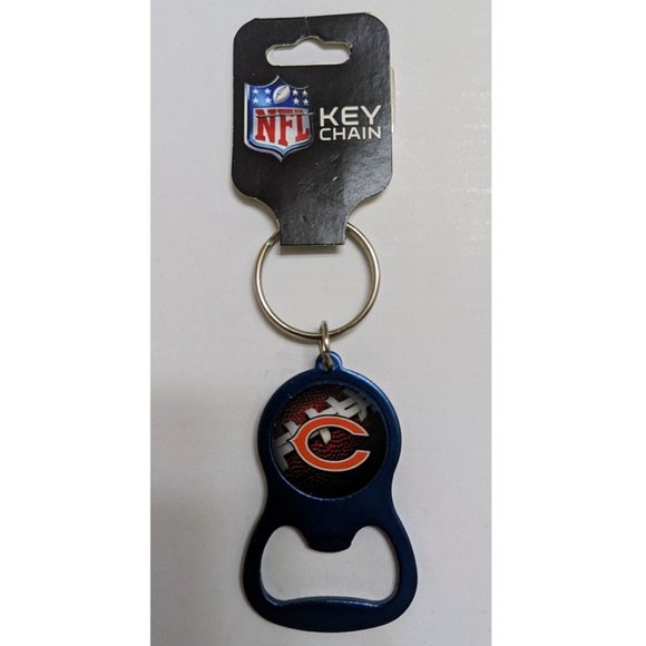 🏈🆕 CHICAGO BEARS KEYCHAIN/BEVERAGE BOTTLE OPENER WITH KEY RING - N… - Picture 1 of 1